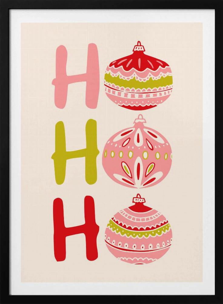 HoHoHo Cheerful little Christmas Illustration | Poster