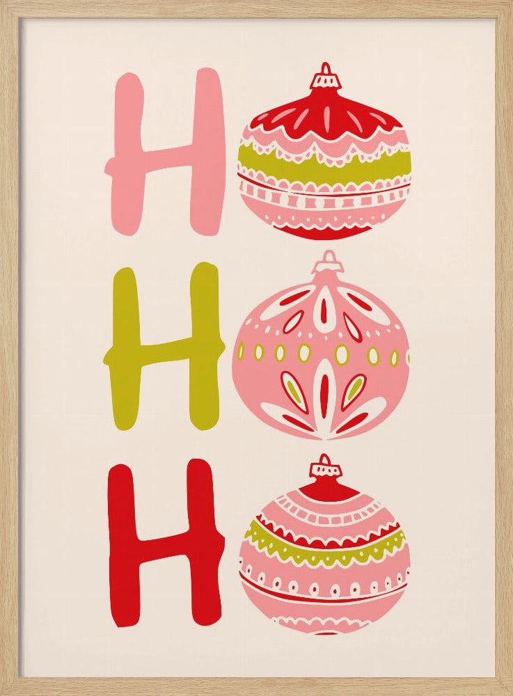 HoHoHo Cheerful little Christmas Illustration | Poster