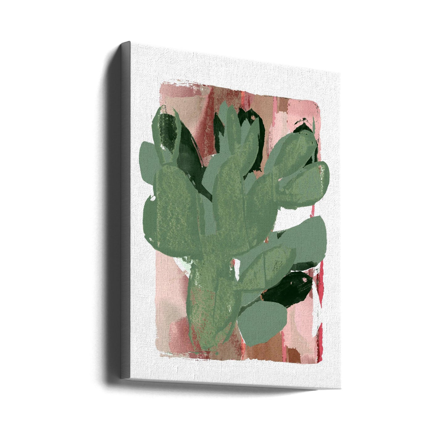 Cactus Vert Rose 3 | Tableaux sur Toile