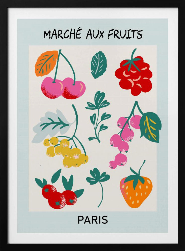 Fruktmarknaden i Paris | Affisch