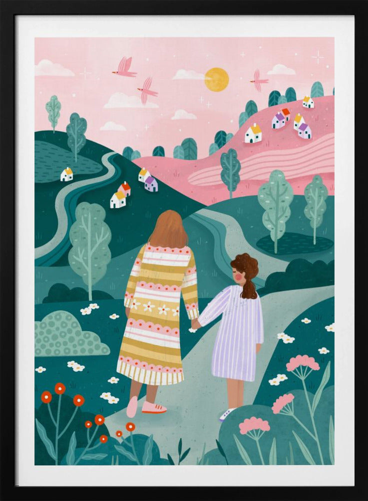 Mum Daughter In Nature | Poster