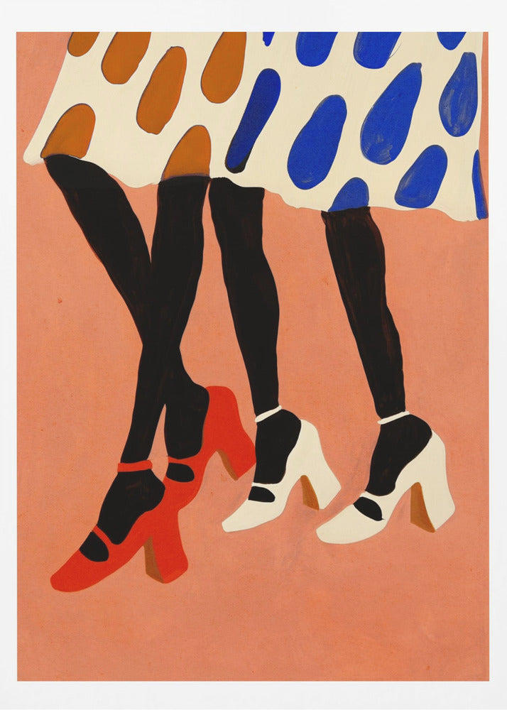 Escaliers à pois | Affiche