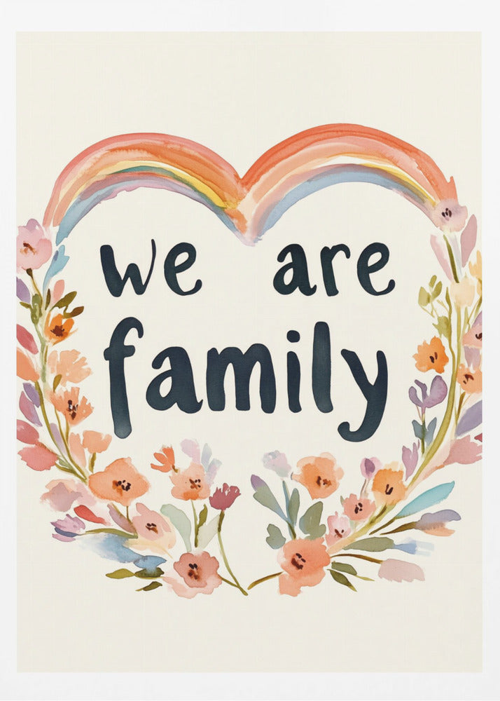 Nous sommes une famille (fleur n° 02) | Affiches