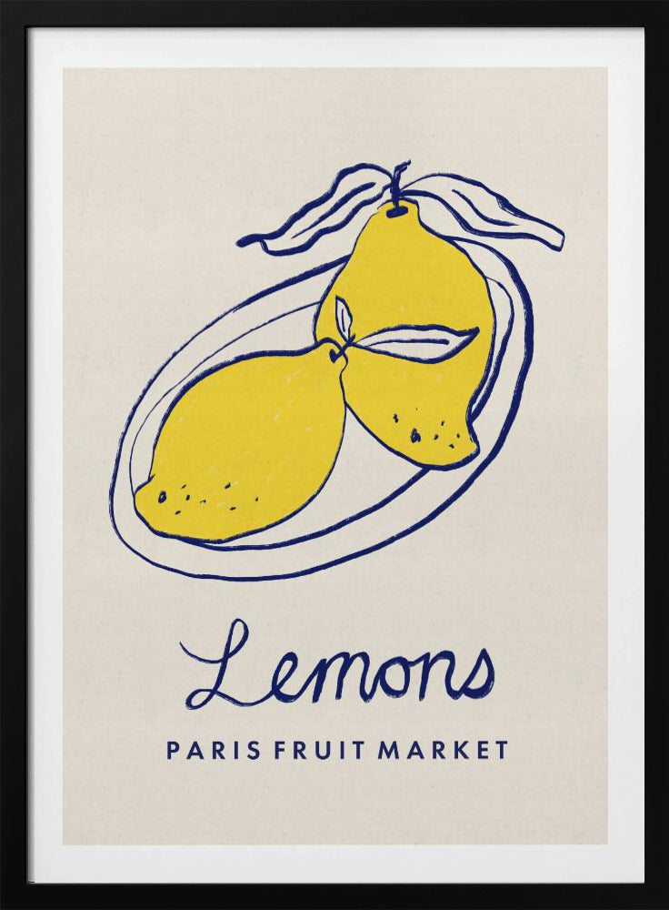 Matkonst - Citroner Paris Fruktmarknad | Poster