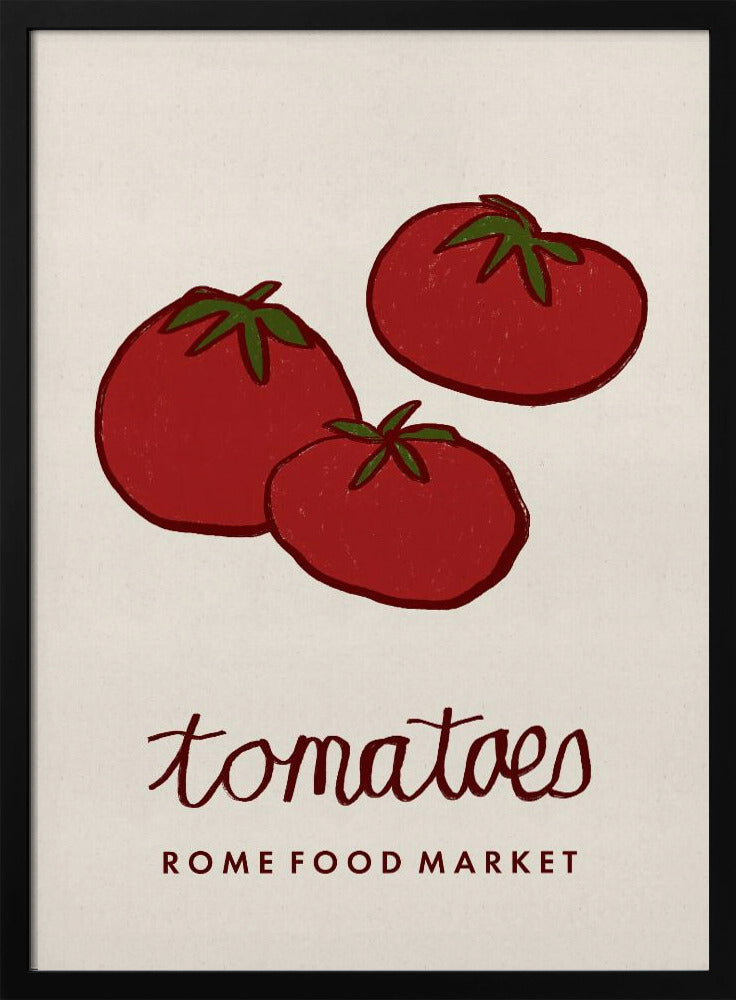 Matkonst - Tomater Roms matmarknad | Poster