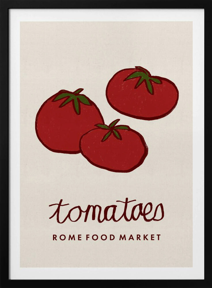 Matkonst - Tomater Roms matmarknad | Poster