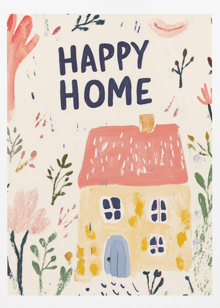 Maison heureuse | Affiche