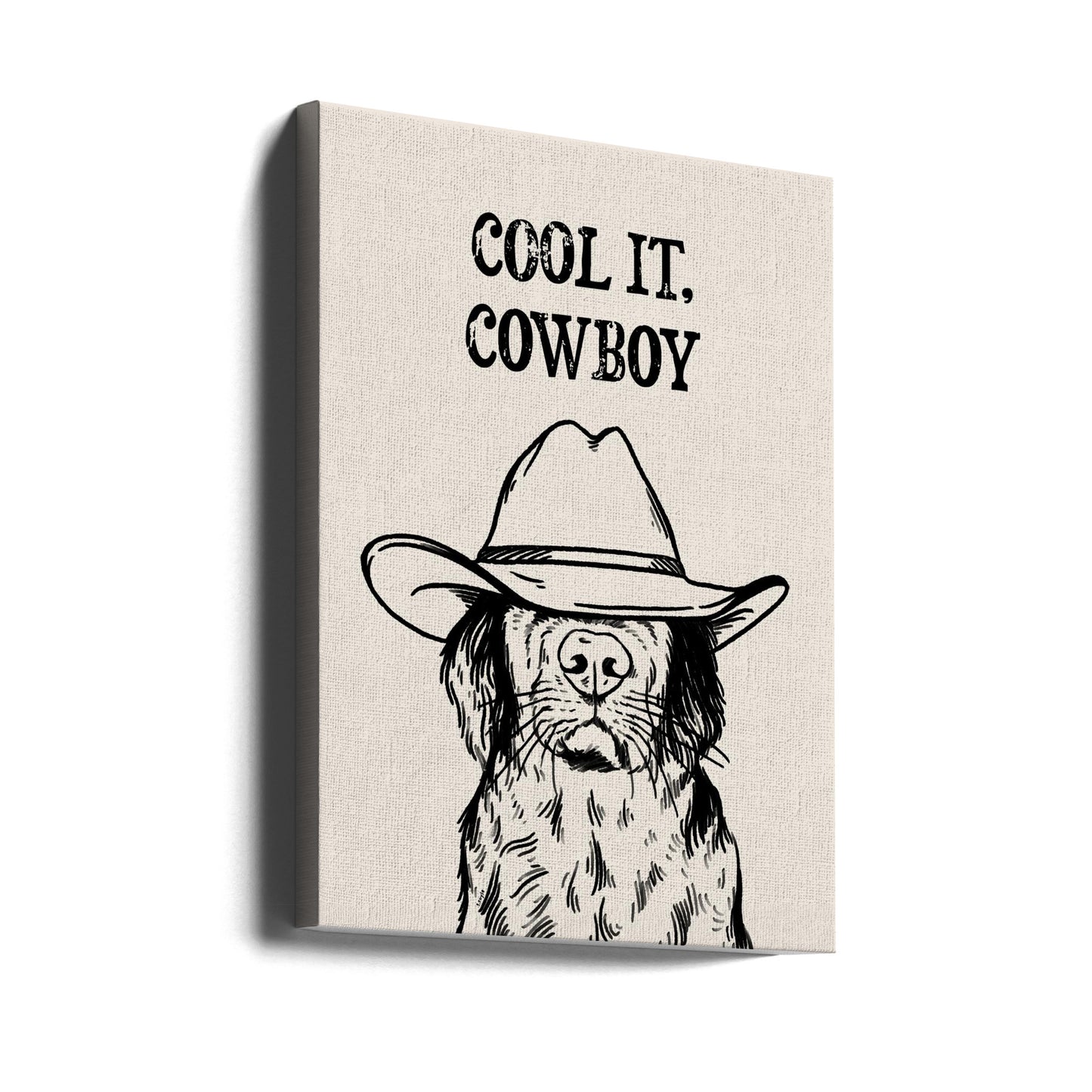 Cool it Cowboy Black | Lærredsbilleder