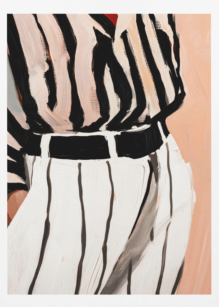 Élégance rayée | Affiche