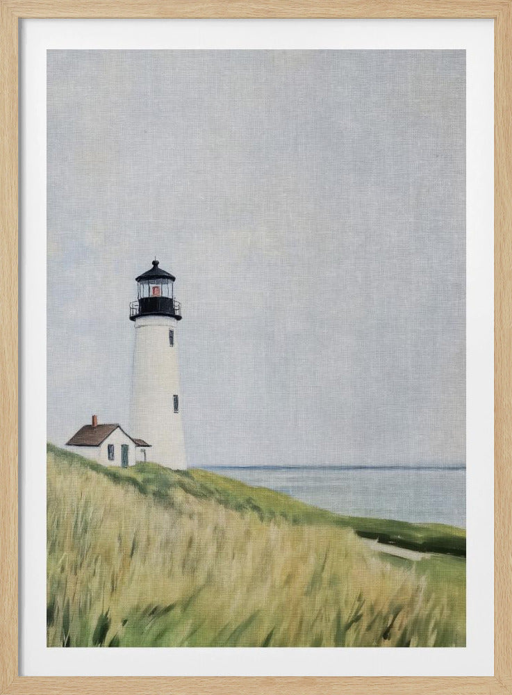 Solitary Lighthouse by the Sea | Poster
