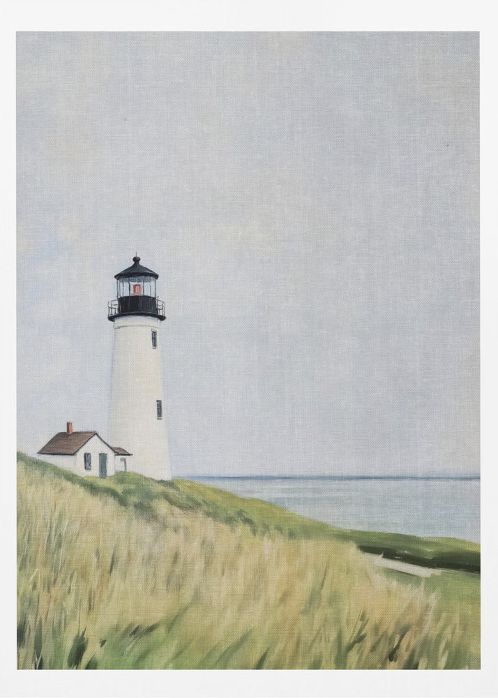 Solitary Lighthouse by the Sea | Poster