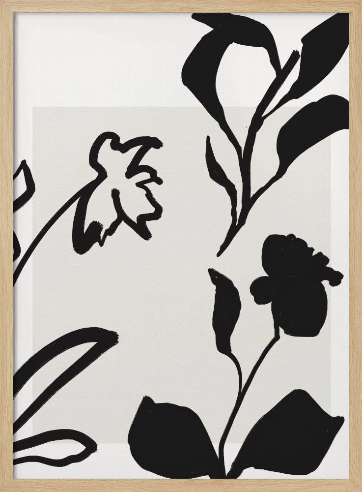 Monochrome Blooms | Poster