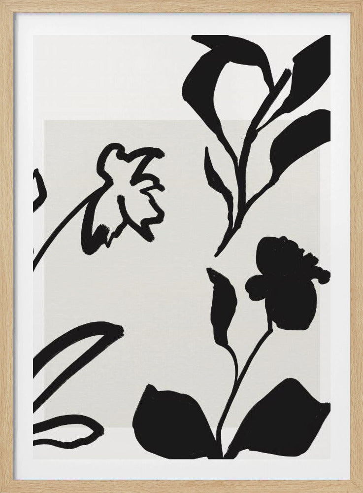 Monochrome Blooms | Poster