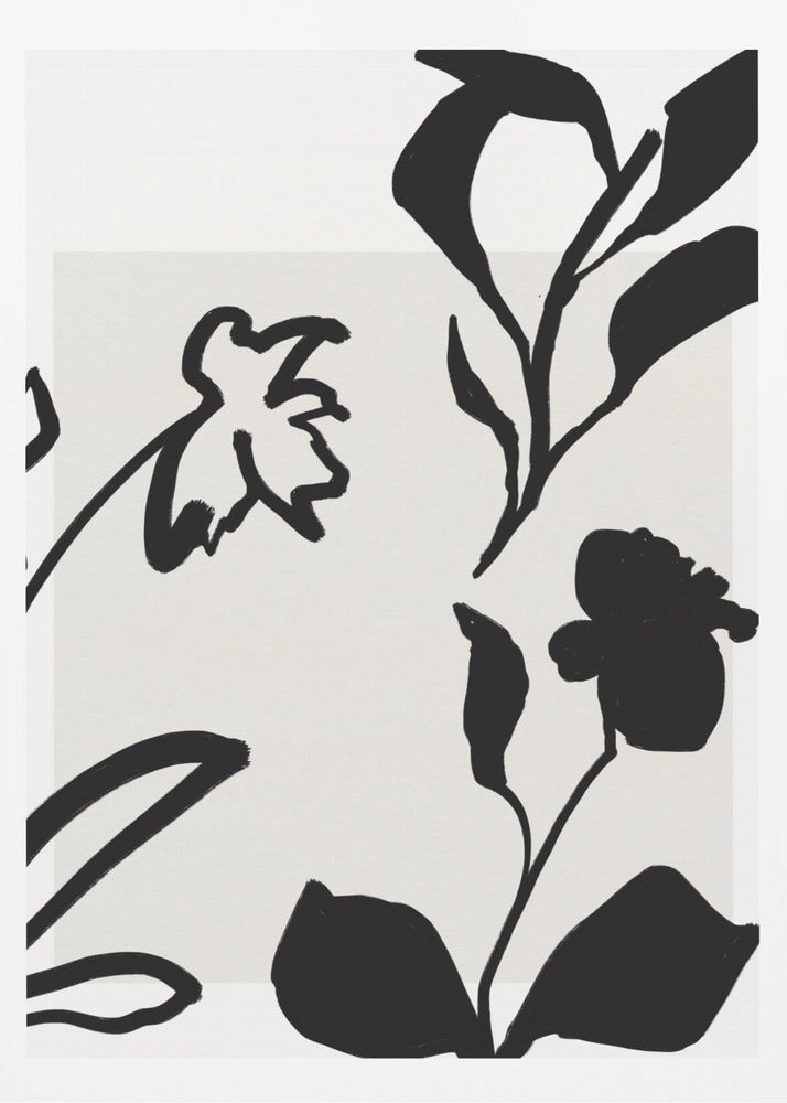 Monochrome Blooms | Poster