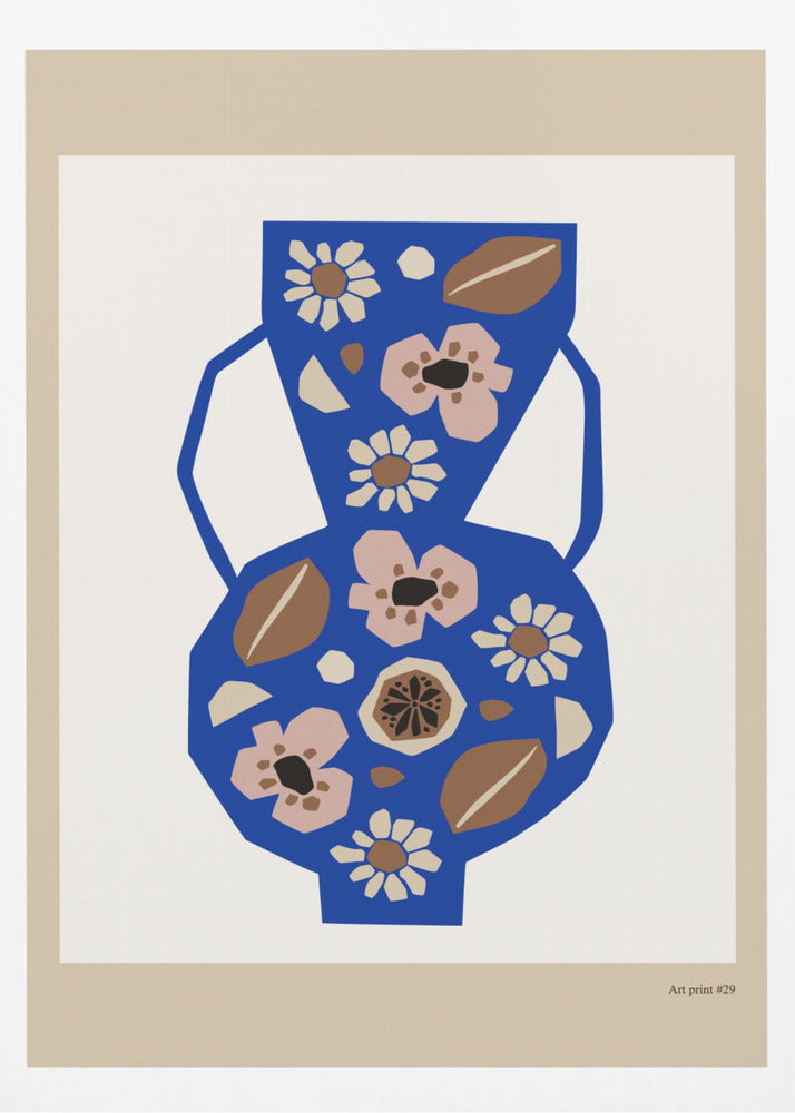 Harmonie florale en vase | Affiche