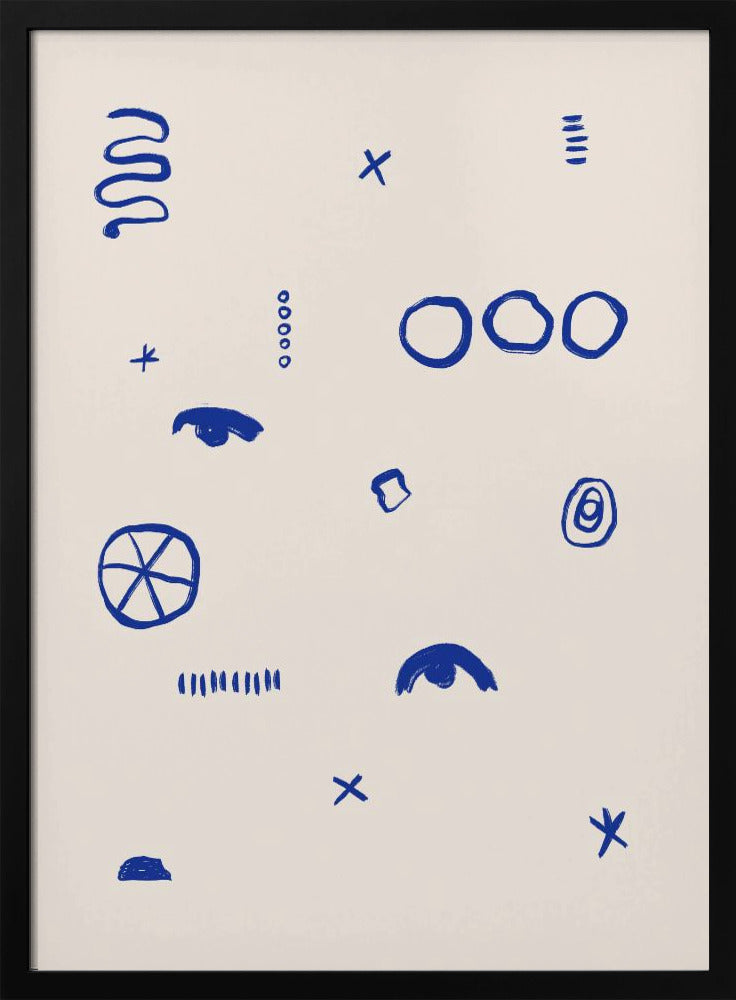 Blue Symbols Dance | Poster