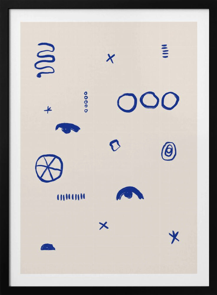 Blue Symbols Dance | Poster