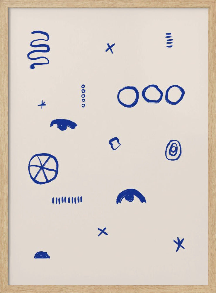Blue Symbols Dance | Poster