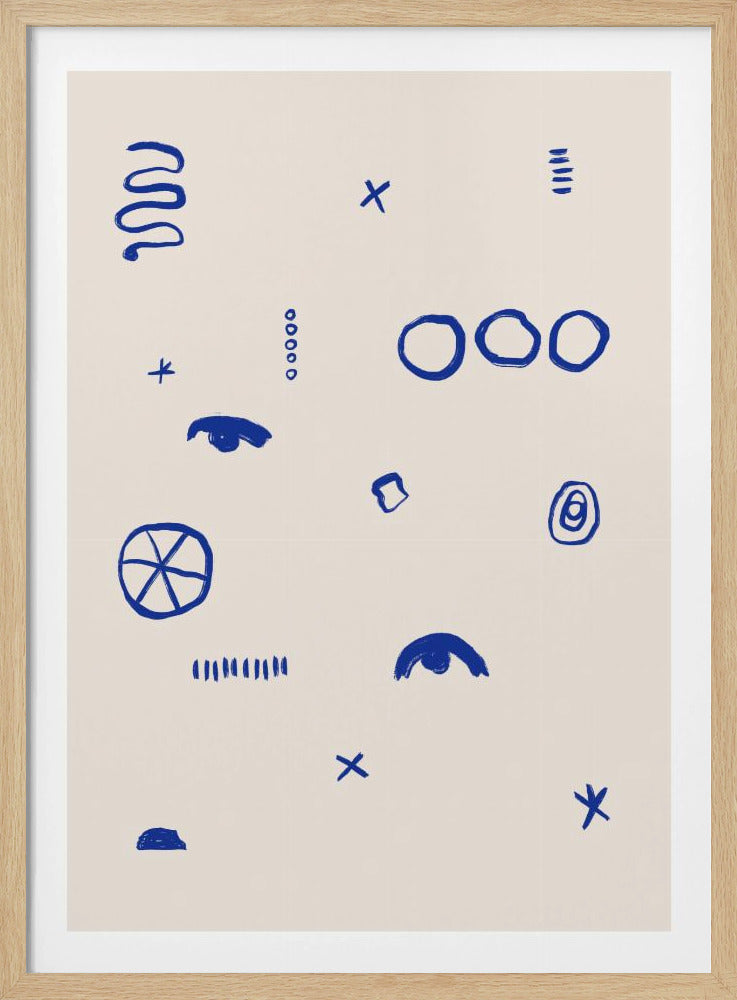 Blue Symbols Dance | Poster