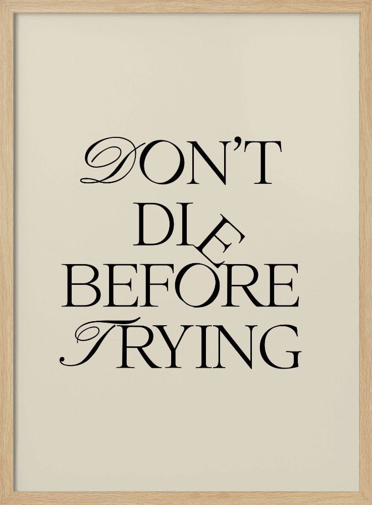 Before Trying | Poster