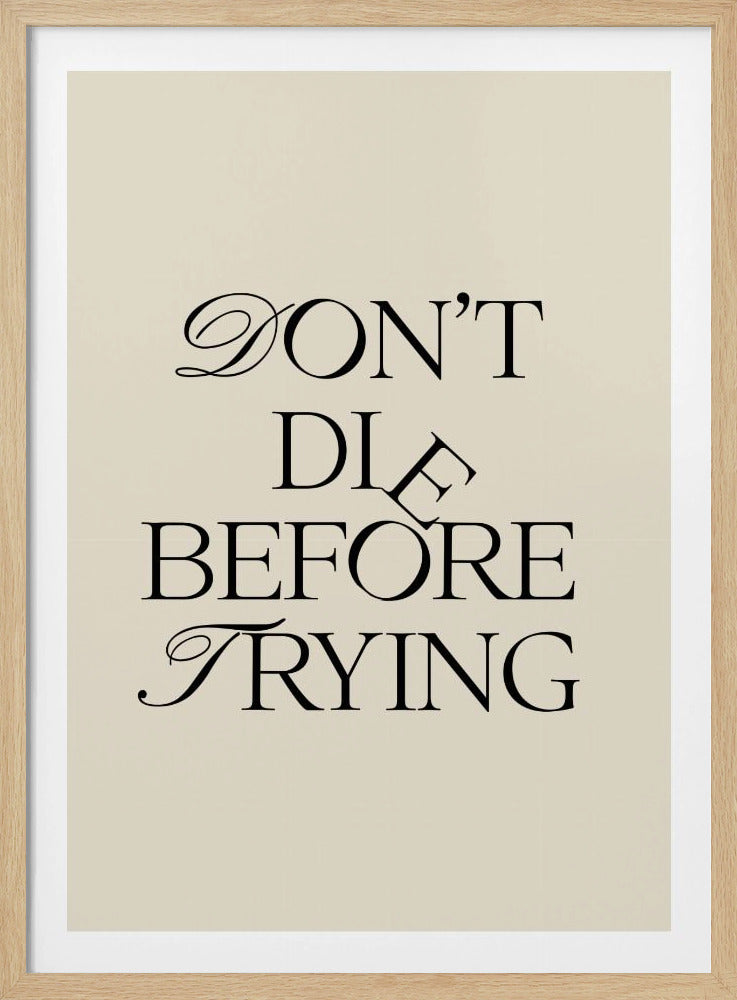 Before Trying | Poster