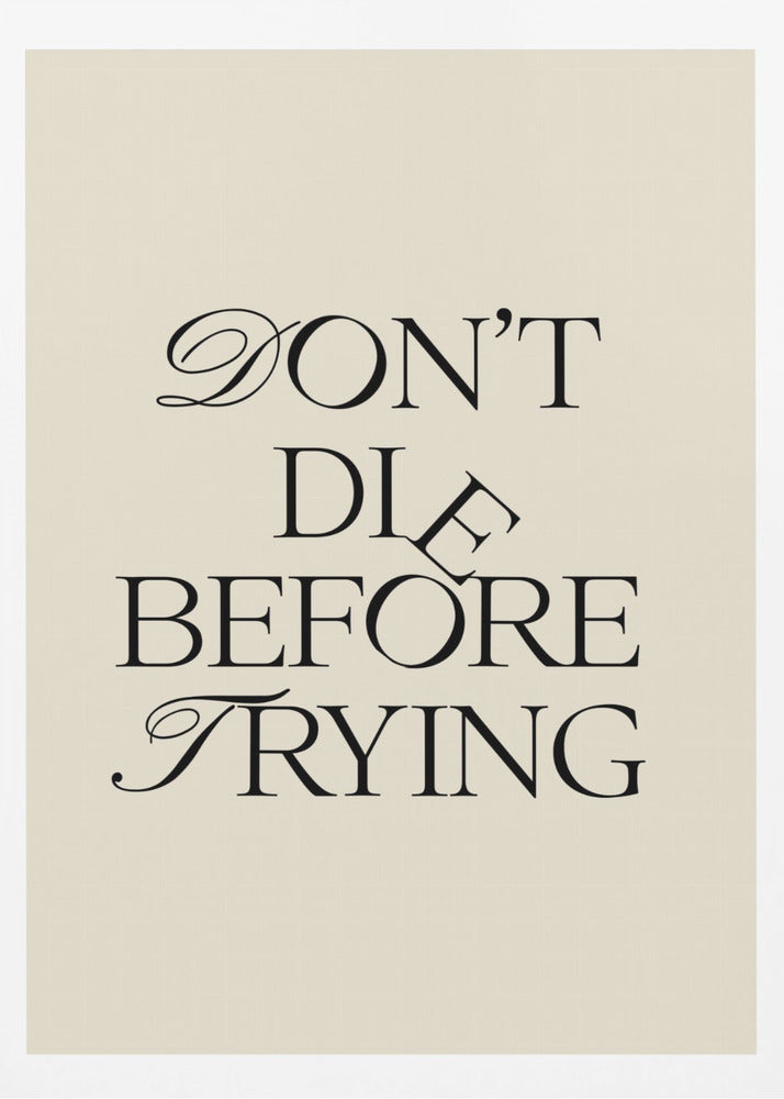 Before Trying | Poster