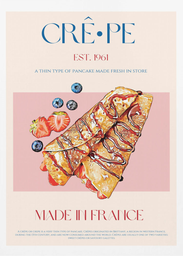 Französischer Crêpe-Genuss | Poster