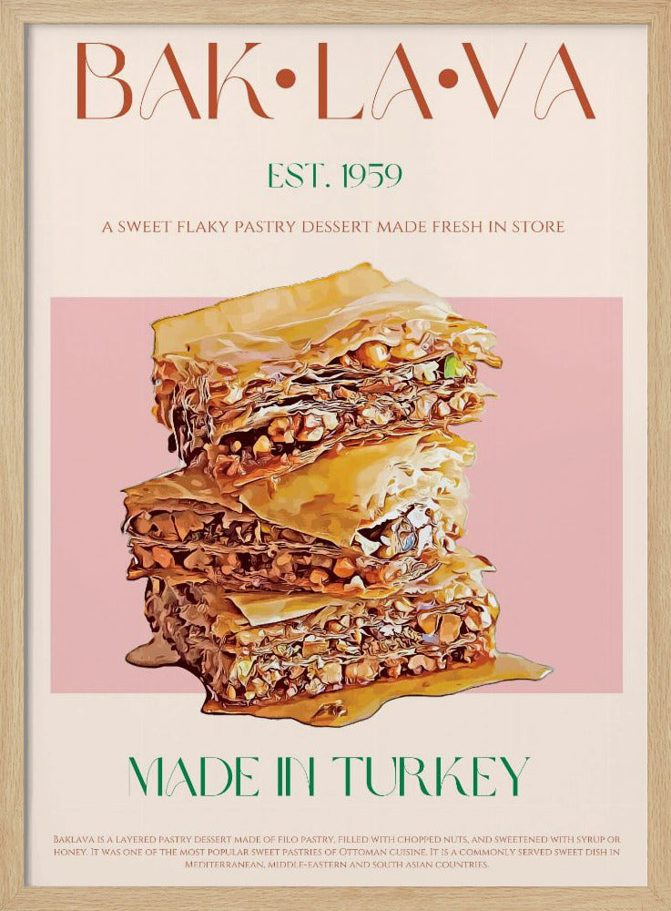 Türkischer Honig-Stapel | Poster