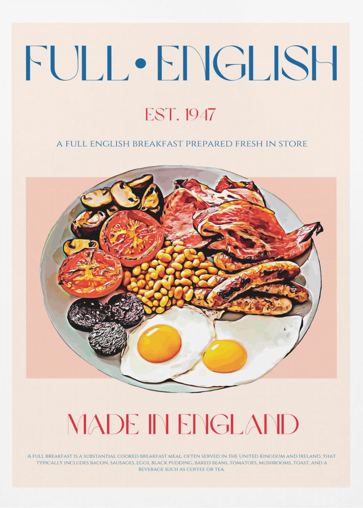Traditional Full English Breakfast | Poster