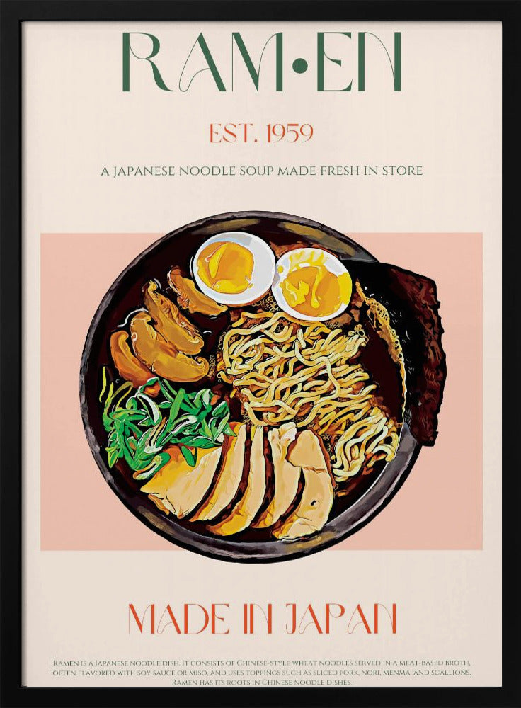 Savoring Japanese Ramen Bowl | Poster
