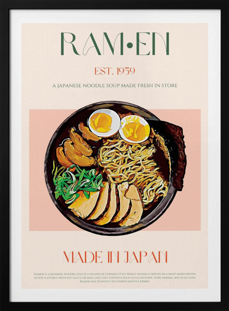 Savoring Japanese Ramen Bowl | Poster