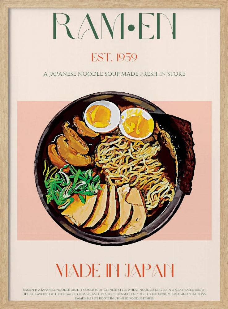 Savoring Japanese Ramen Bowl | Poster