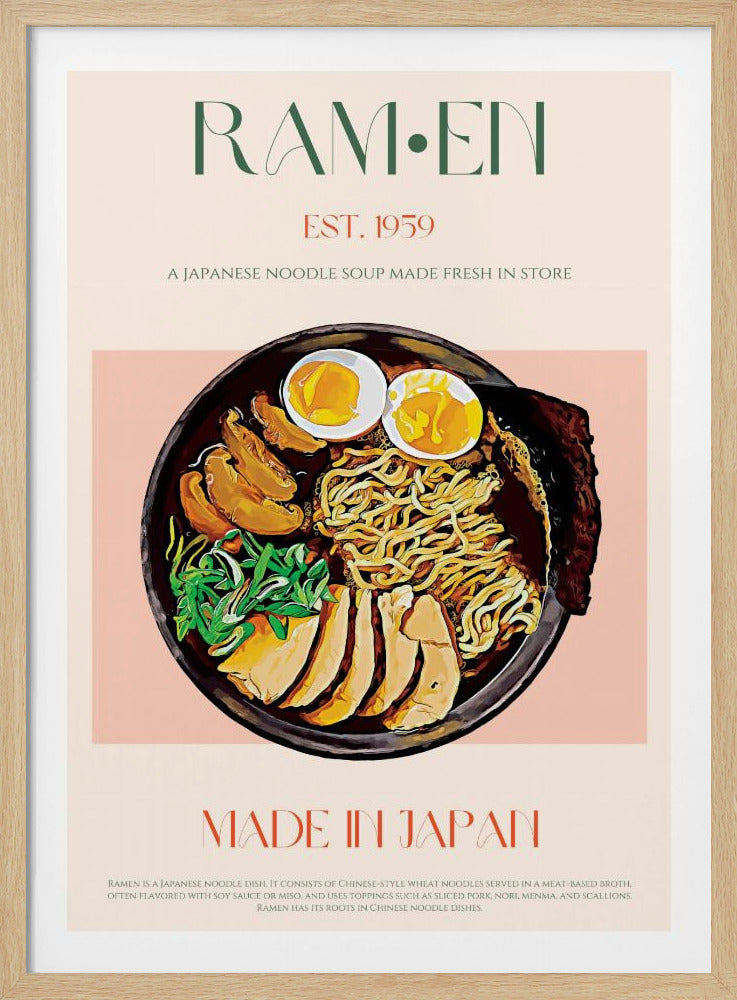 Savoring Japanese Ramen Bowl | Poster