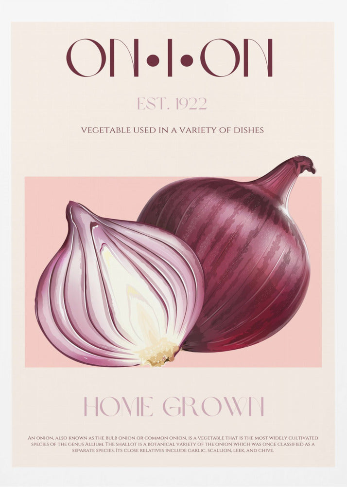 Onion Elegance | Poster