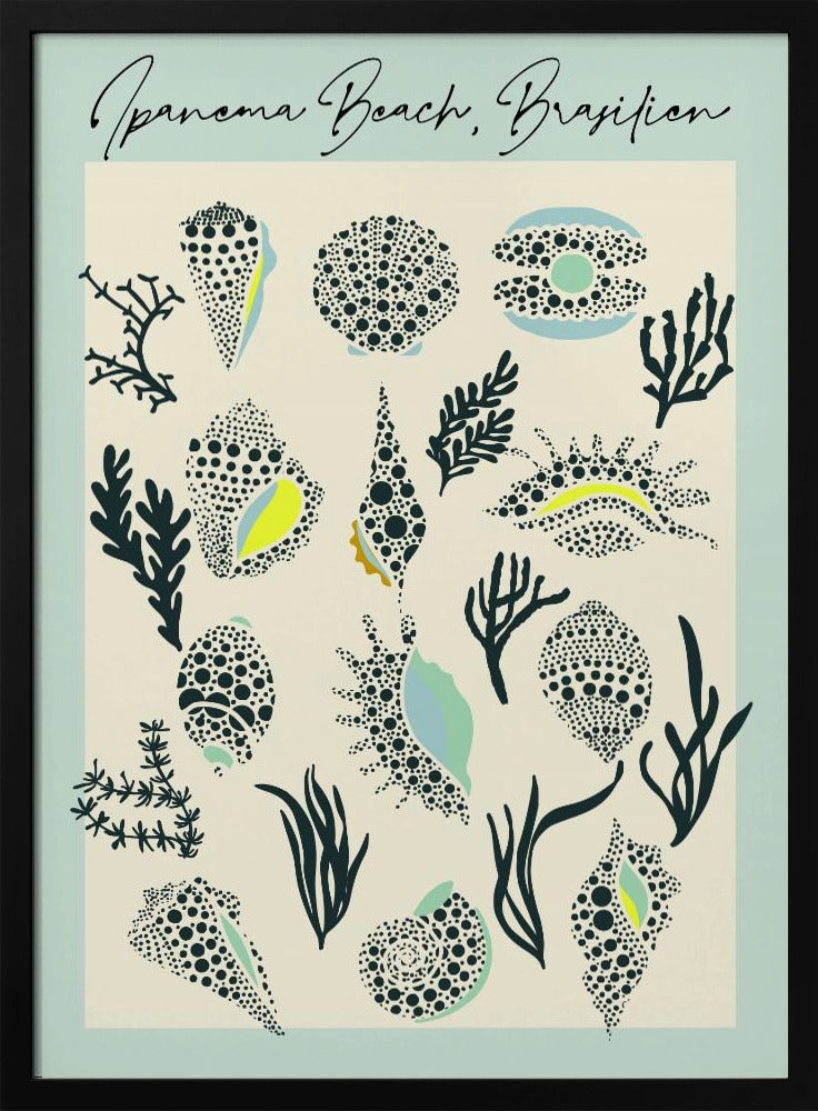 mellow anticipation Ipanema beach | Poster