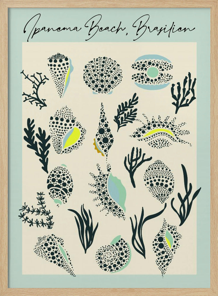 mellow anticipation Ipanema beach | Poster
