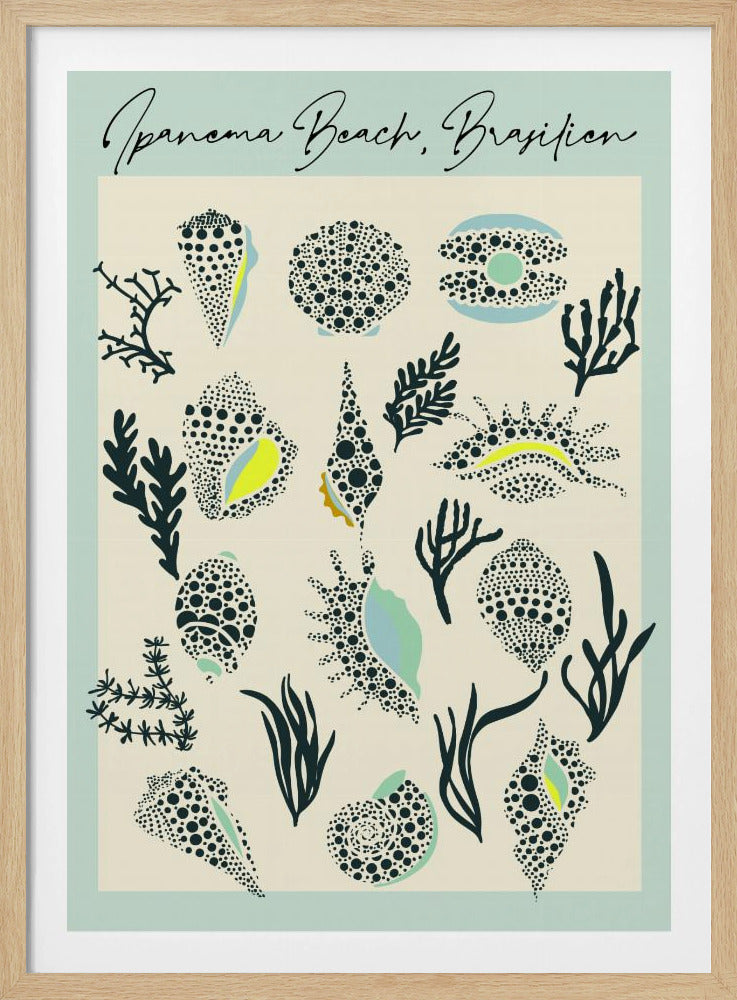 mellow anticipation Ipanema beach | Poster