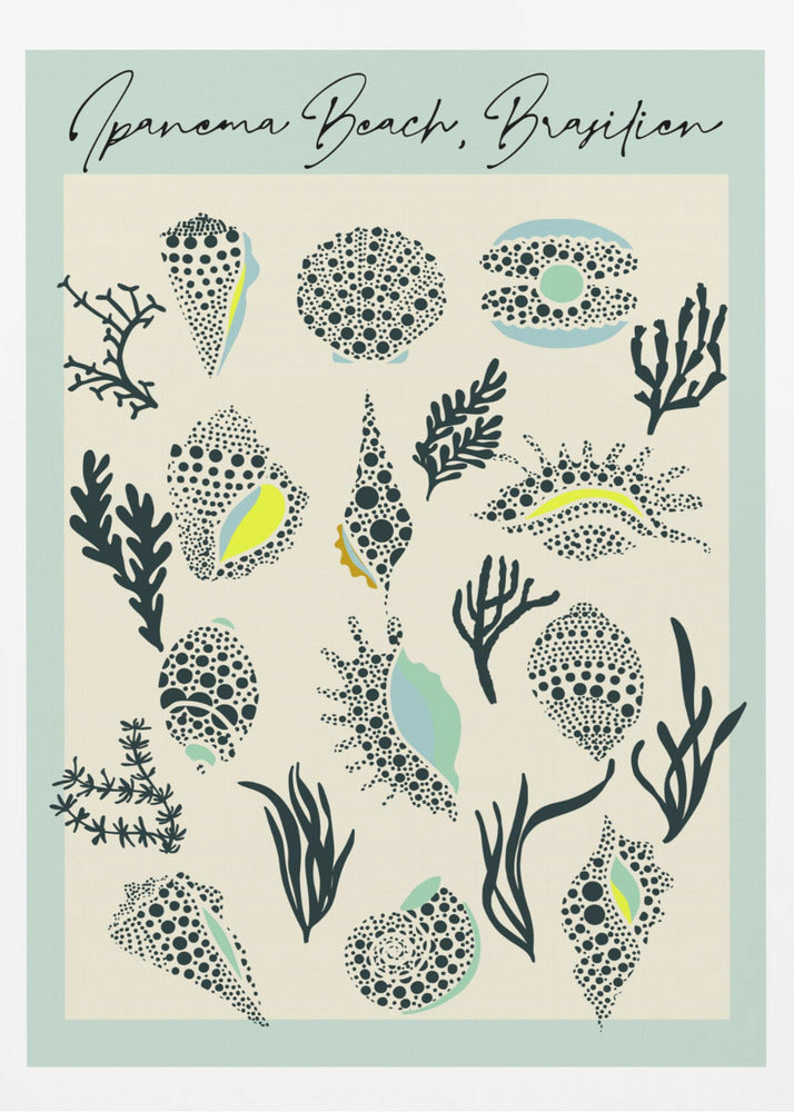 mellow anticipation Ipanema beach | Poster