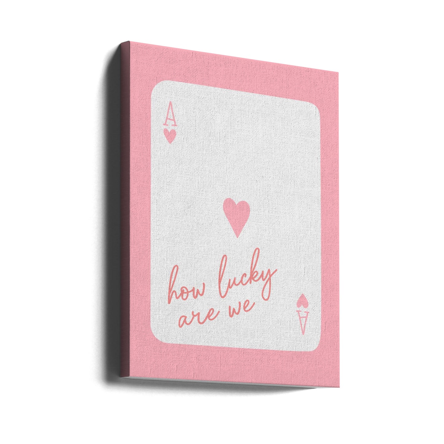 Hur lyckliga är vi Ace Pink | Canvas
