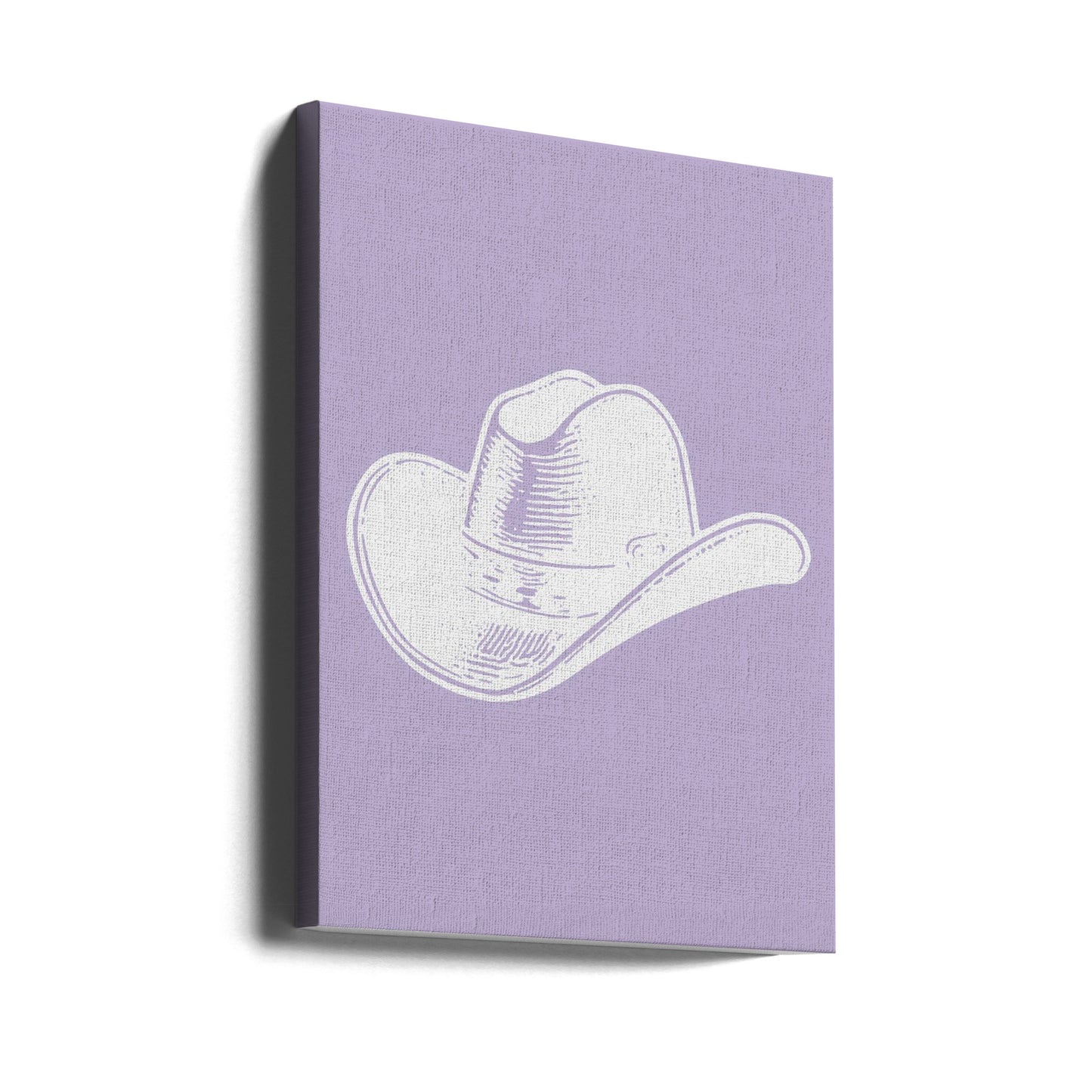 Cappello da cowboy viola | Stampe su Tela