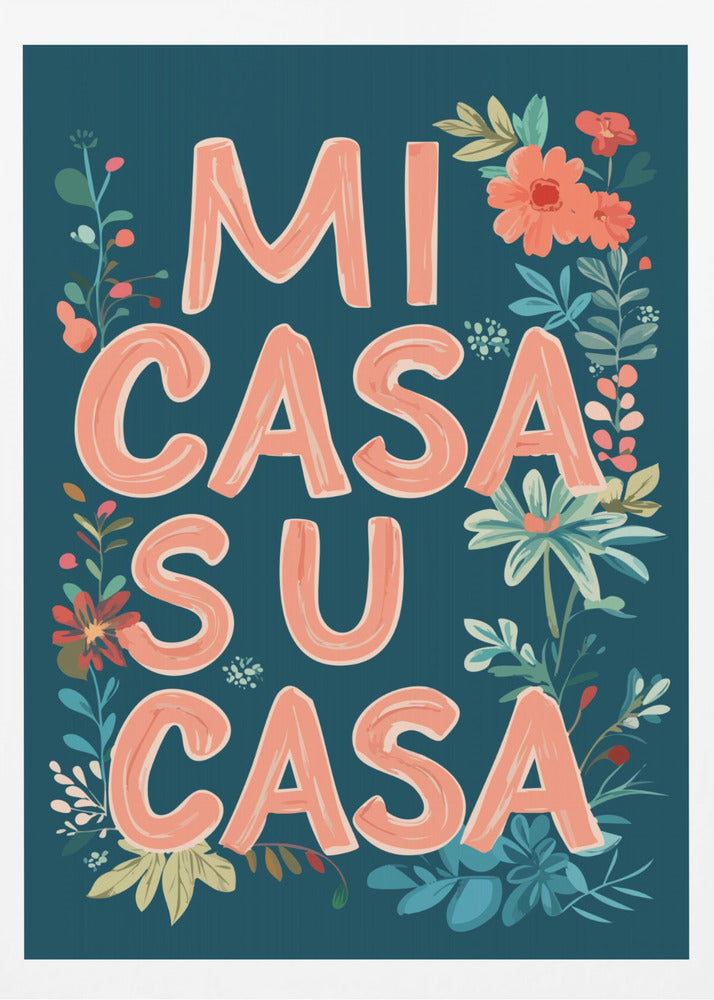 Bienvenue en fleurs | Affiche