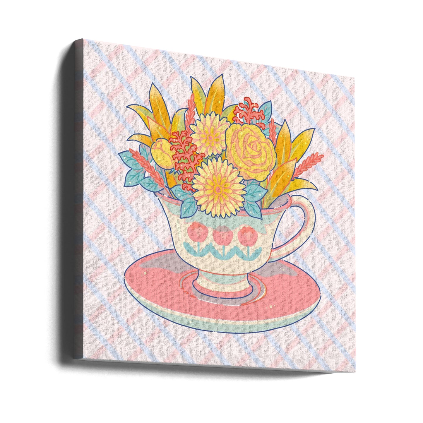 Flower Teacup | Canvas