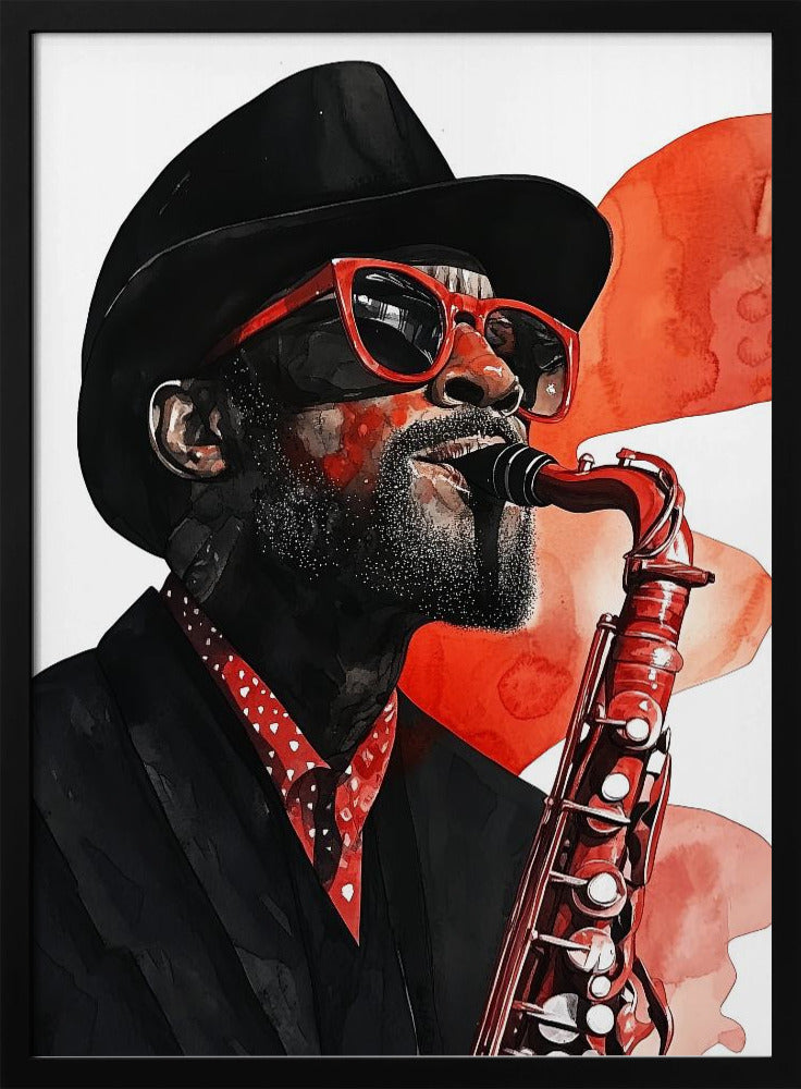 Saxophonist Musikkunst | Poster