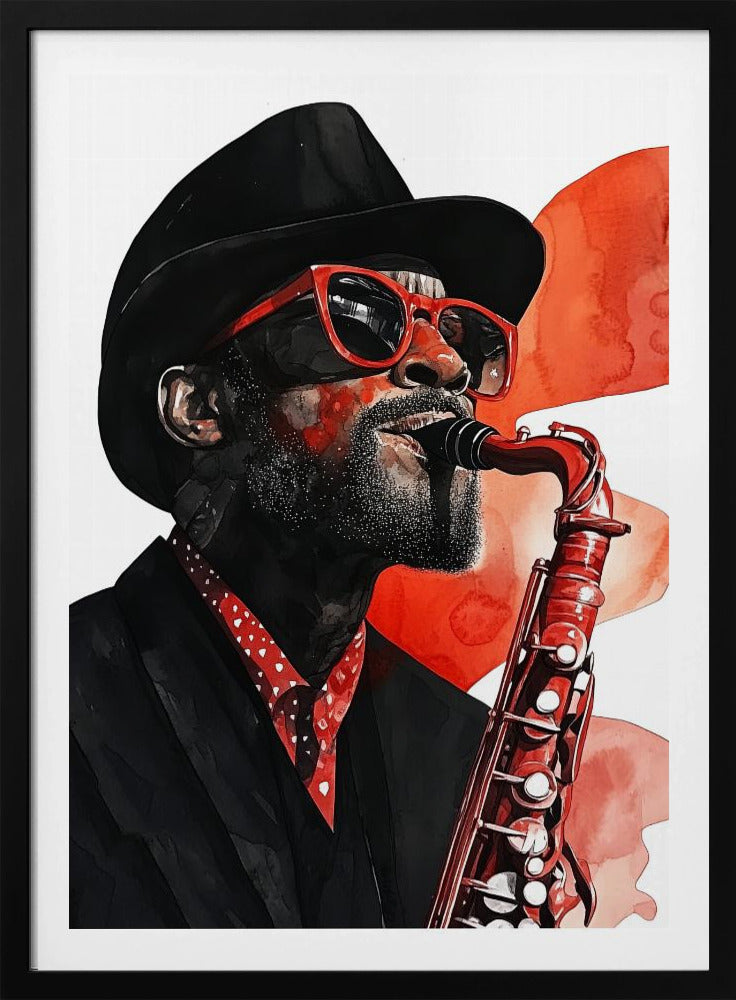 Saxophonist Musikkunst | Poster