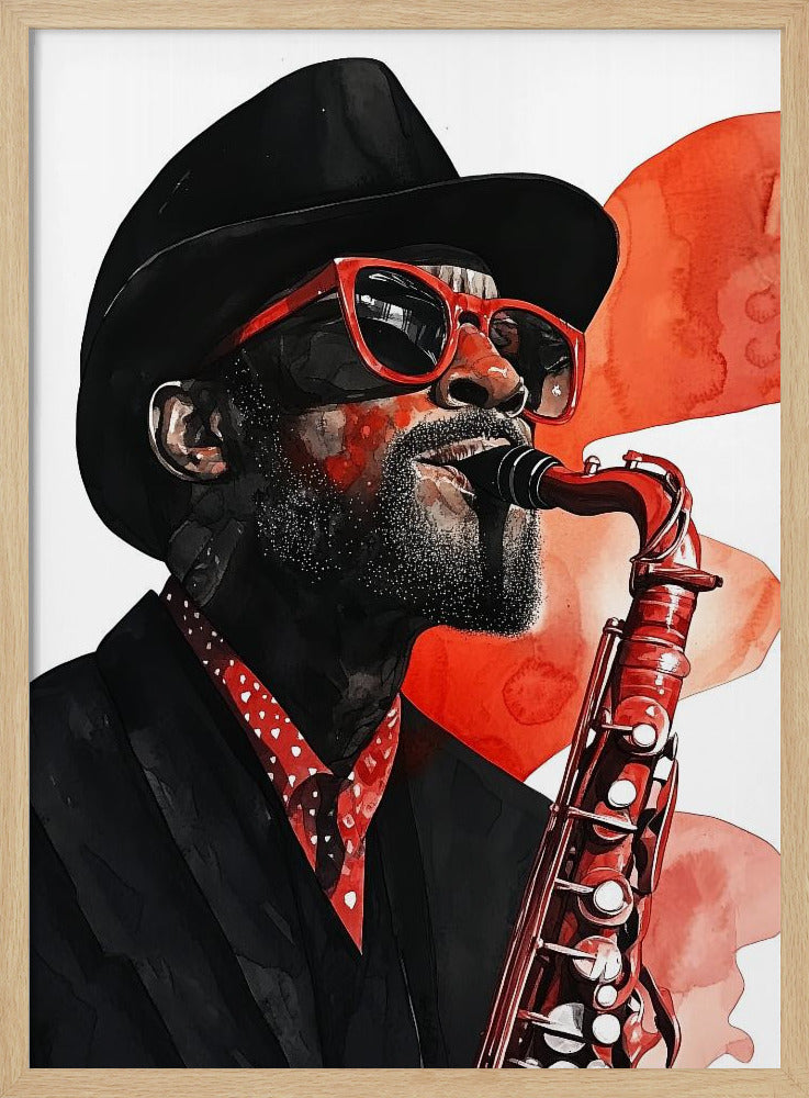 Saxophonist Musikkunst | Poster