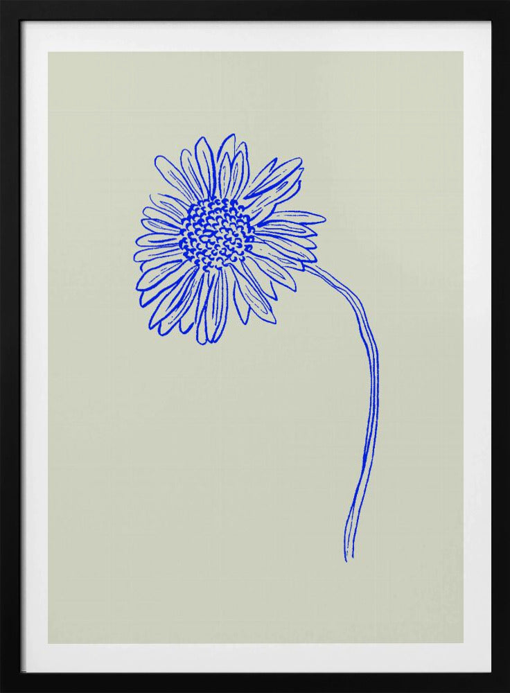 Blue Blossom Sketch | Poster