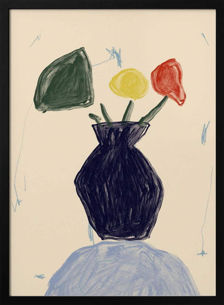 Vivid Vase Blooms | Poster