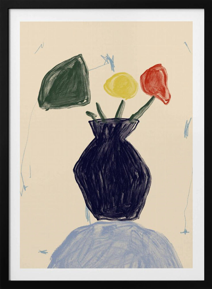 Vivid Vase Blooms | Poster