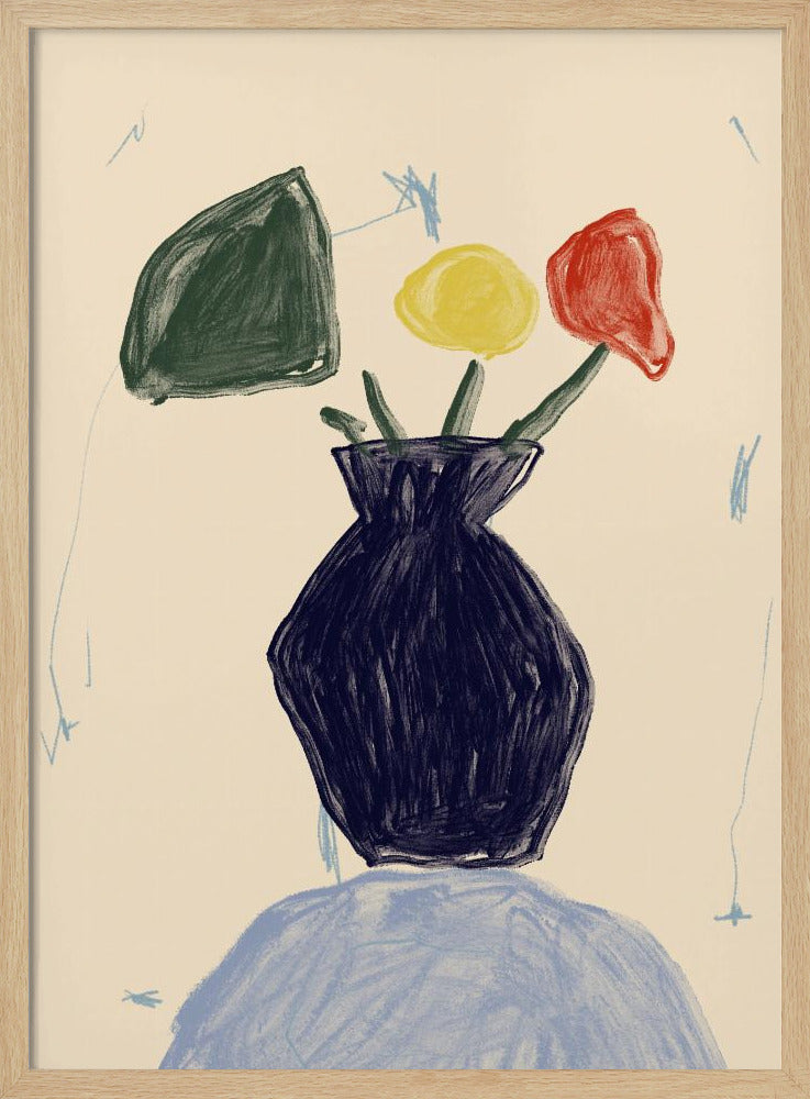 Vivid Vase Blooms | Poster
