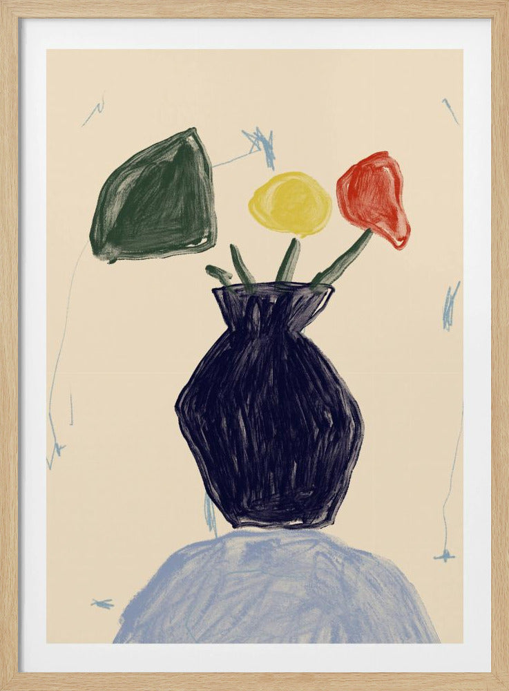 Vivid Vase Blooms | Poster